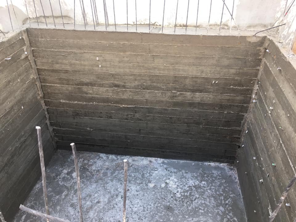 Short coloum And underground water tank